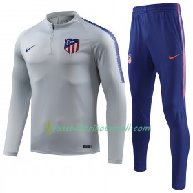 Atlético Madrid Sweatshirts Anzüge Grau Weiß 2018-2019